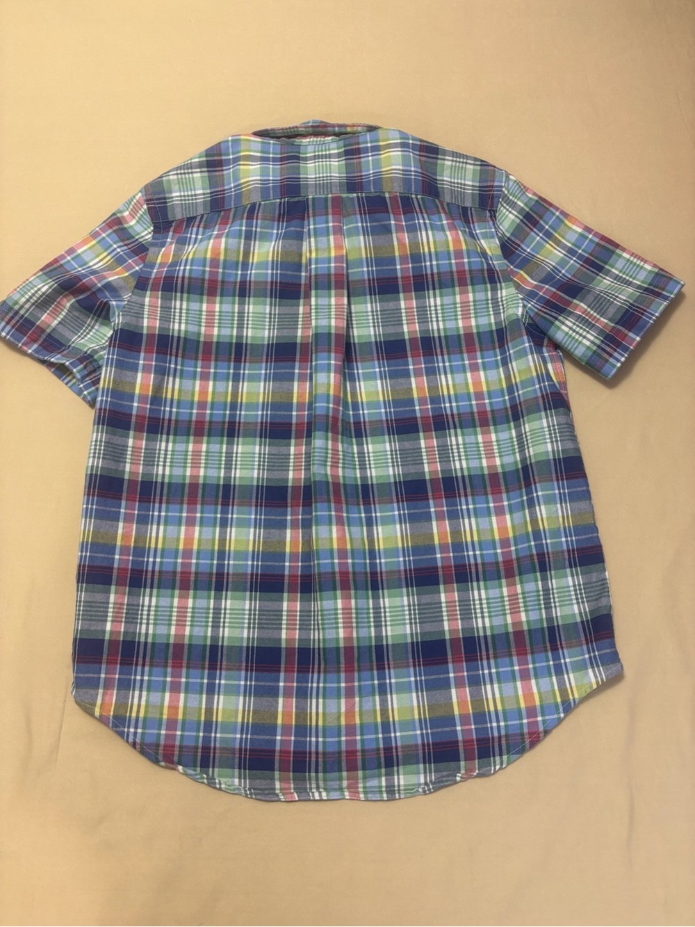 Polo Ralph Lauren Multicolor Plaid Short-Sleeve Button-Down Shirt Size Large - Picture 7 of 7
